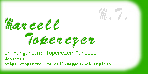 marcell toperczer business card